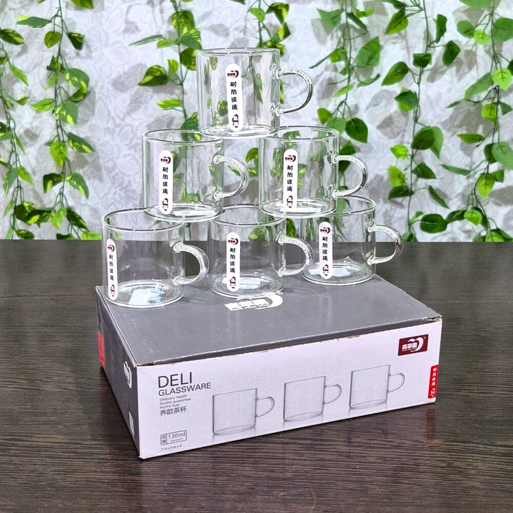 شات پیرکس گرد ۱۳۰ میل مارک دلی → Deli Brand Round Pyrex Shot Glass (130ml)