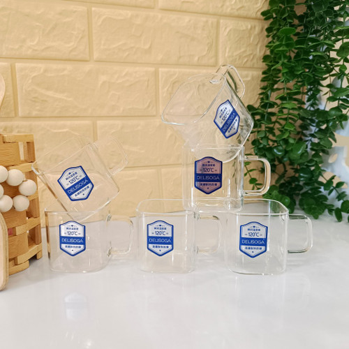 شات پیرکس مربعی ۱۳۰ میل برند دلی سوگا → Deli Suga Brand Square Pyrex Shot Glass (130ml)