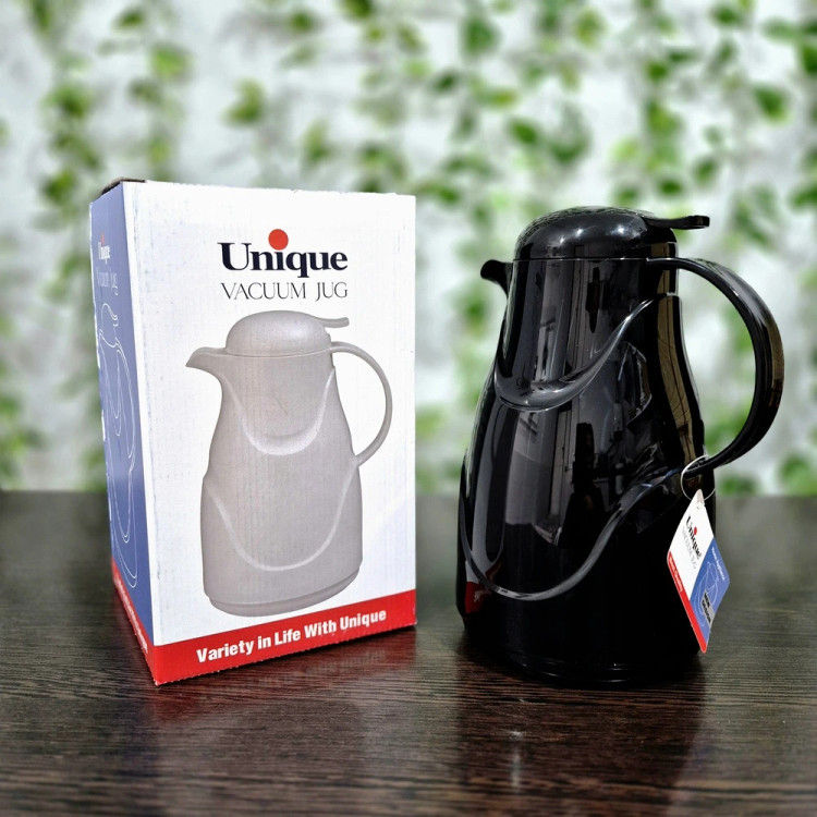 فلاکس 1 لیتری یونیک کد 1915 ( سفید و مشکی ) → Unique 1L Flask, Model 1915 (White & Black)