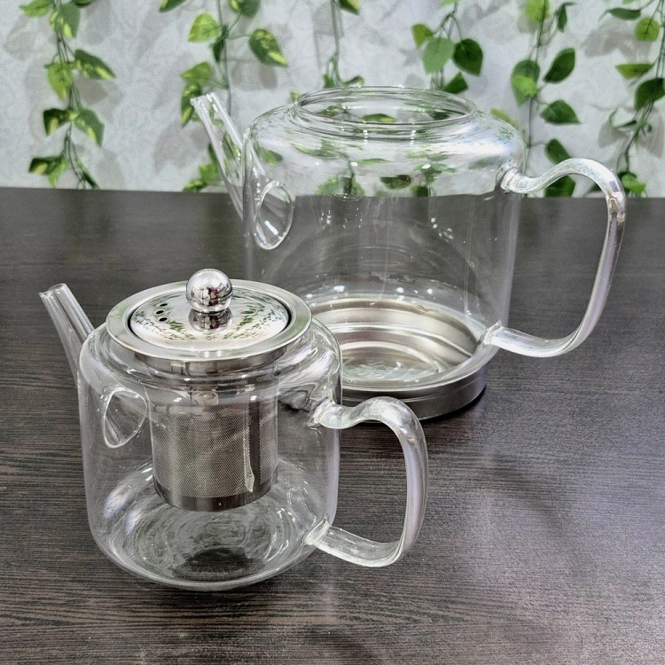 کتری و قوری پیرکس برند Gaozhiمدل اول Gaozhi brand Pyrex Kettle and Pot, Model 1