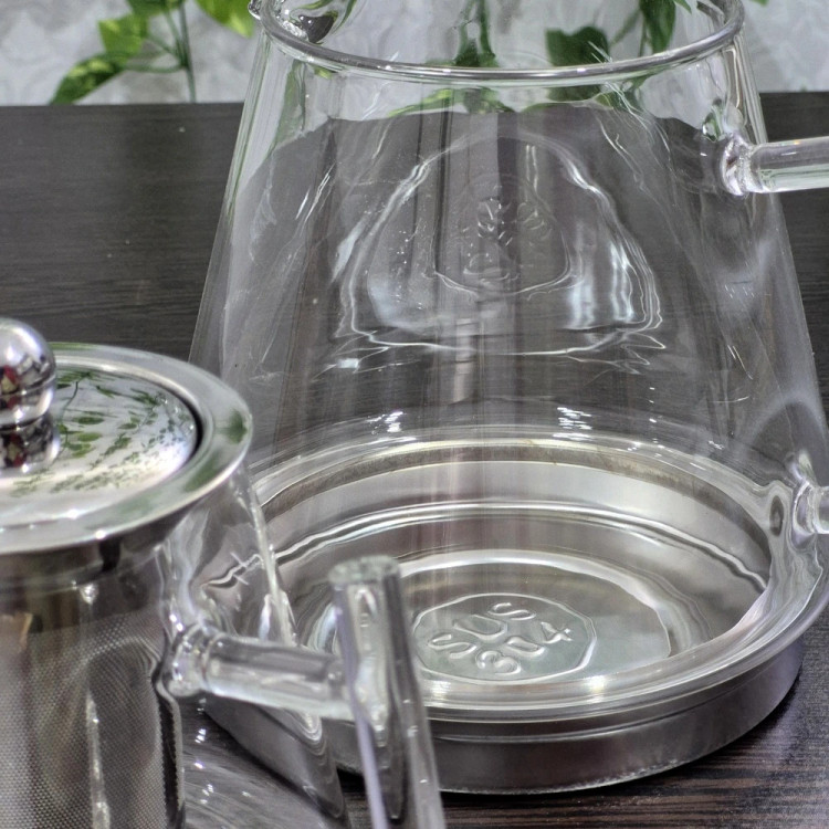 کتری و قوری پیرکس برند Gaozhiمدل دوم Gaozhi brand Pyrex Kettle and Pot, Model 2