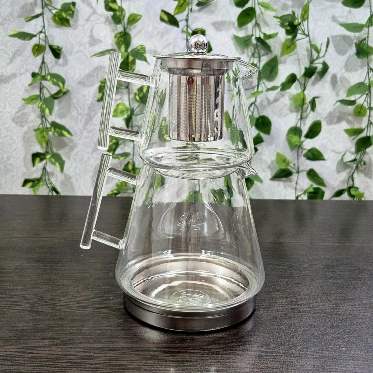 کتری و قوری پیرکس برند Gaozhiمدل دوم Gaozhi brand Pyrex Kettle and Pot, Model 2