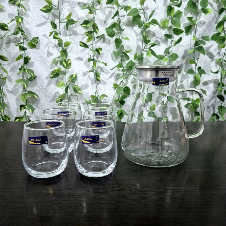 ست پارچ و لیوان برند دِلی سوگا Deli Soga Brand Pitcher and Glass Set