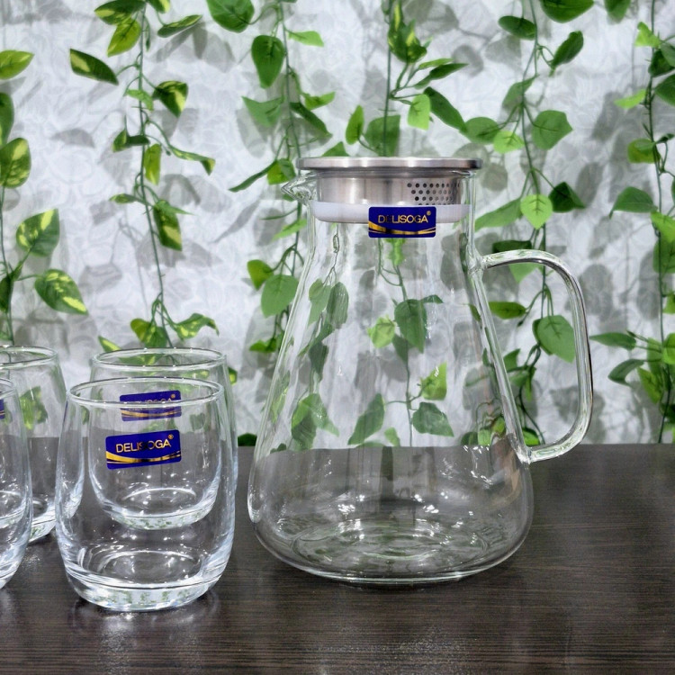 ست پارچ و لیوان برند دِلی سوگا Deli Soga Brand Pitcher and Glass Set