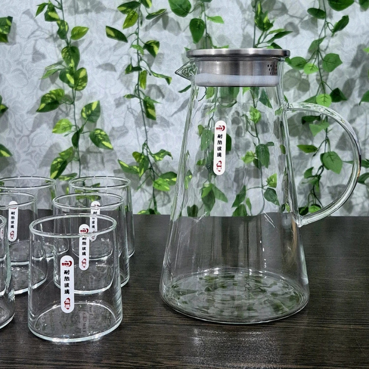 ست پارچ و لیوان پیرکس برند دِلی Deli Brand Pyrex Pitcher and Glass Set