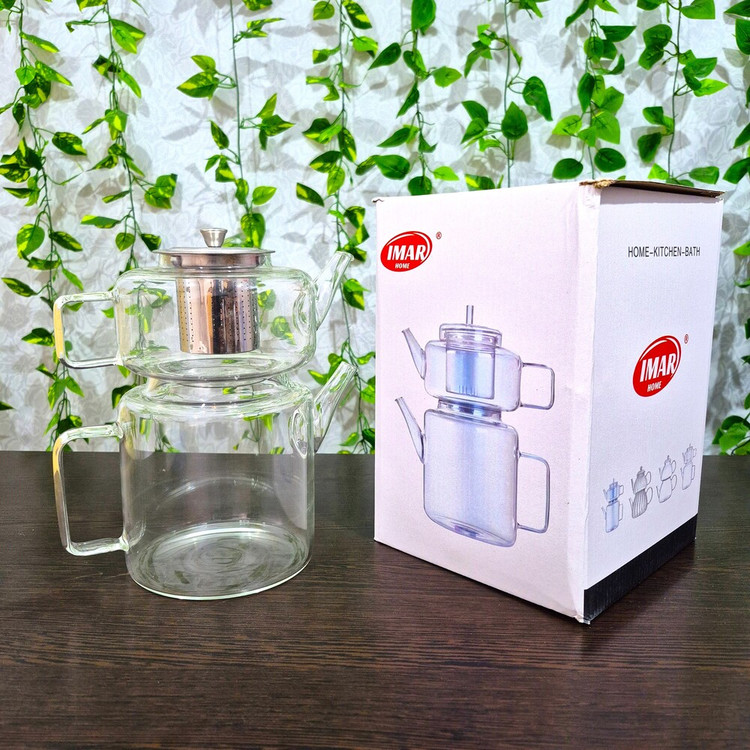 کتری و قوری پیرکس برند آیمار (IMAR) IMAR Brand Pyrex Kettle and Teapot