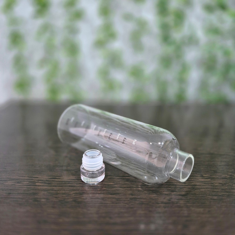 بطری آب پیرکس با حجم ۷۵۰ میلی لیتر Pyrex Water Bottle with Bamboo Lid, 750 ml capacity
