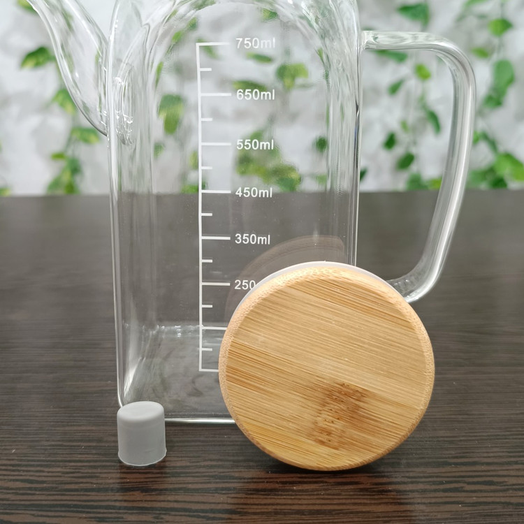 روغن ریز پیرکس مربعی حجم ۷۵۰ میلی لیتر Square Pyrex Oil Dispenser, 750 ml capacity