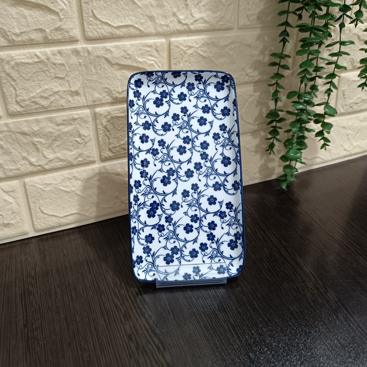 رولت خوری پاشاهوم ( طرح گل آبی ) → Pashahome Roulade Dish (Blue Floral Design)
