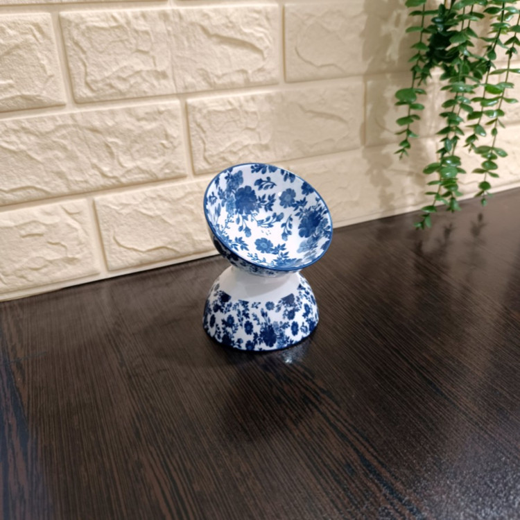 کاسه ترشی پاشاهوم ( طرح گل آبی ۲۰۲۵ ) → Pashahome Pickle Bowl (Blue Floral Design 2025)