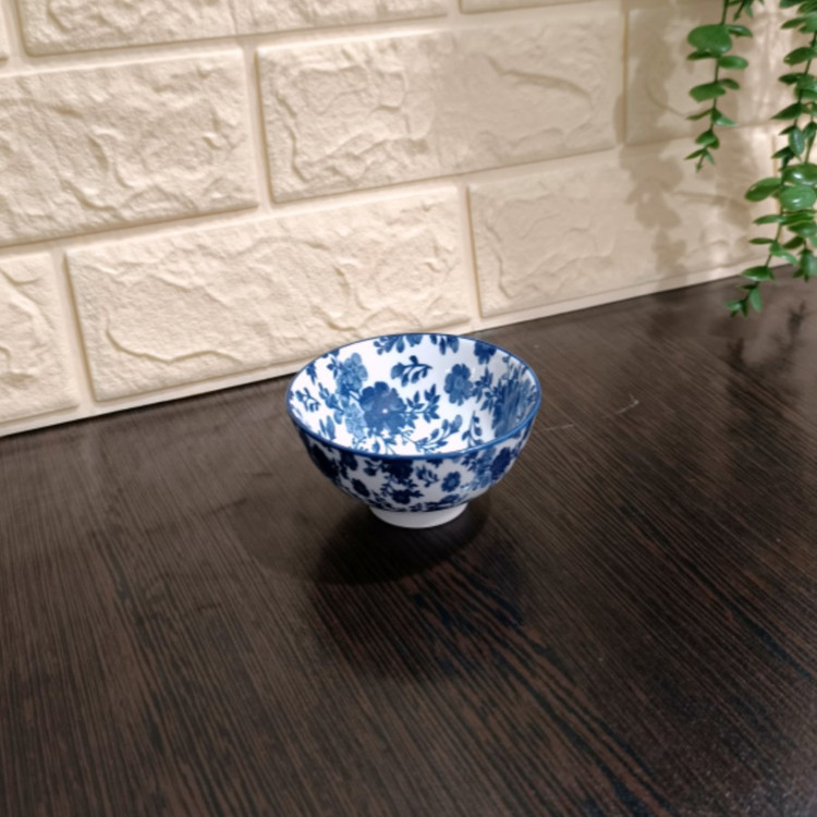 کاسه ماست پاشاهوم ( طرح گل آبی ۲۰۲۵ ) → Pashahome Yogurt Bowl (Blue Floral Design 2025)