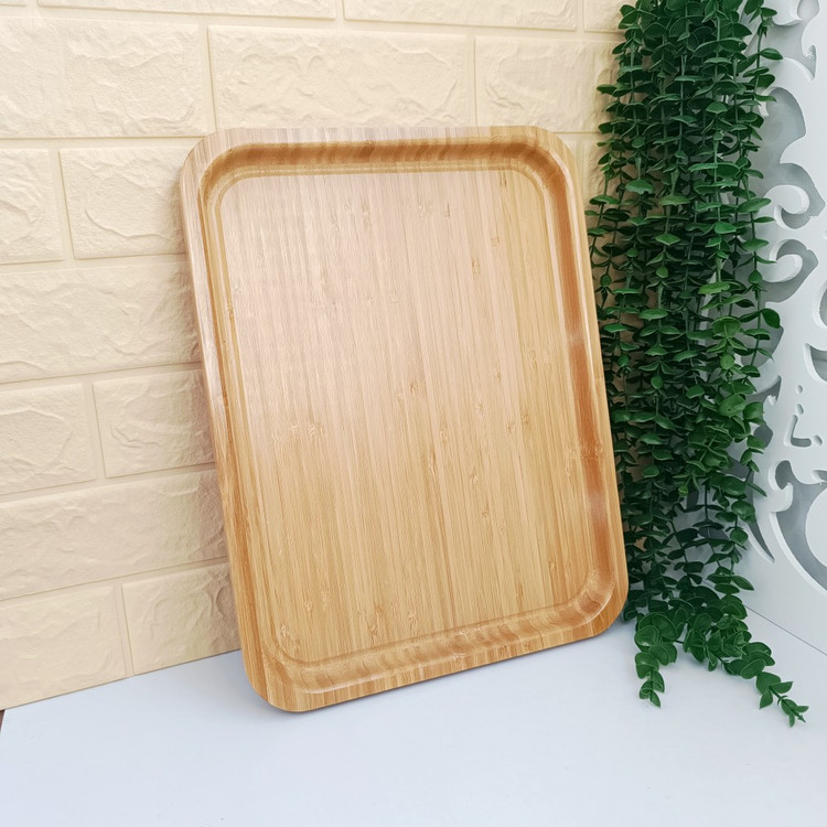 ست سینی مستطیل تمام بامبو → Full Bamboo Rectangular Tray Set