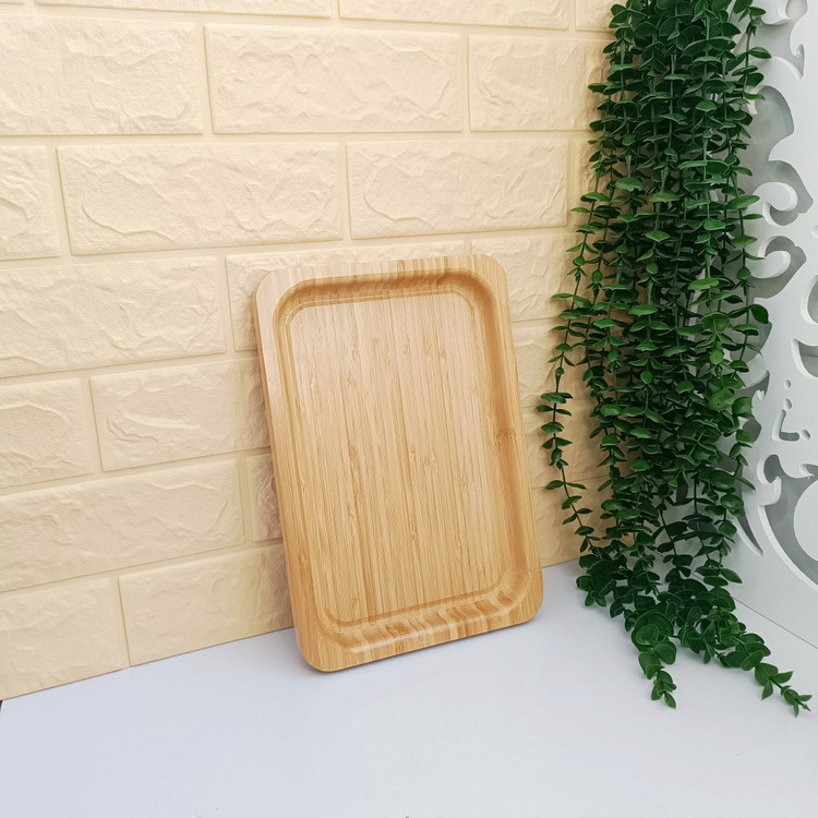 ست سینی مستطیل تمام بامبو → Full Bamboo Rectangular Tray Set