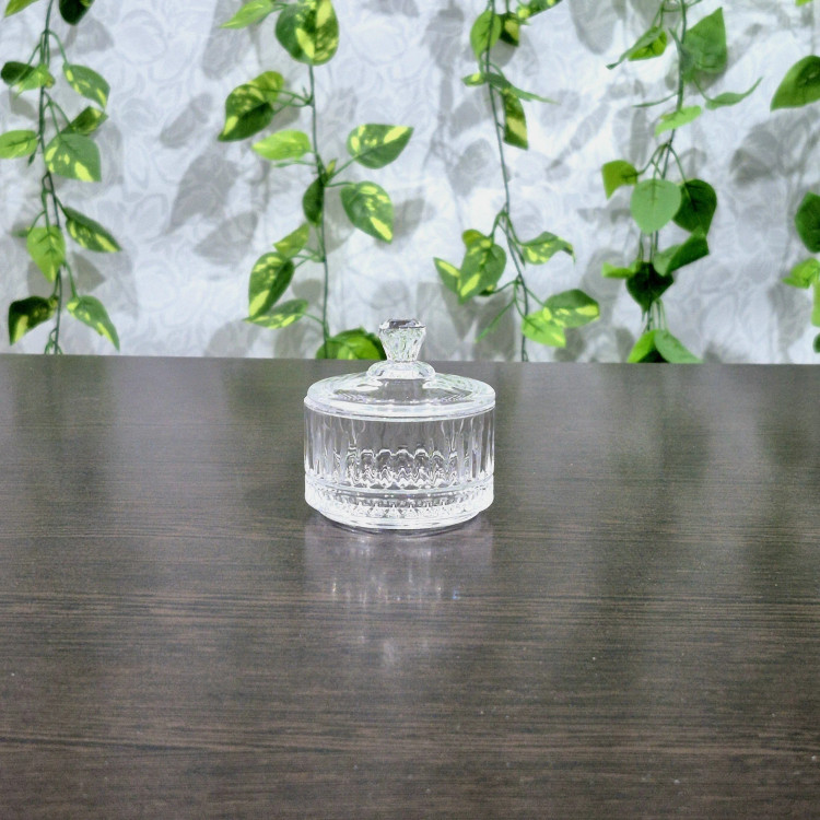 قندان نقلی بلور مدل هشتیخط Small Crystal Sugar Bowl, Hash line model