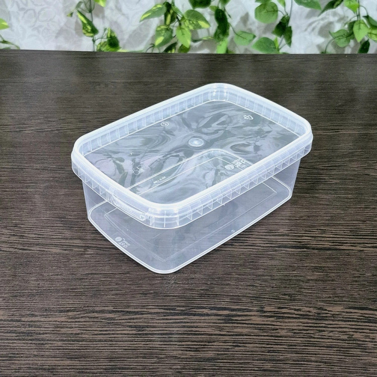 ظروف فریزری طب پلاستیک حجم ۱۲۰۰ میل ( پک ۱۰ عددی ) Tab Plastic Freezer Containers 1200ml (10 pcs pack)