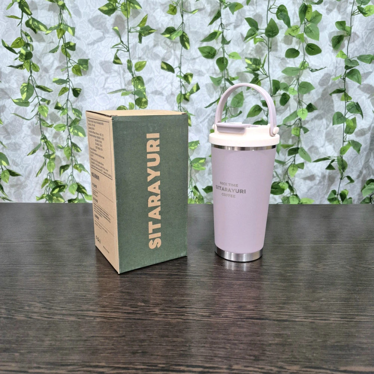 تراول ماگ سیتارایوری ۵۶۰ میل دسته سیلیکونی Sitarayori 560ml Travel Mug with Silicone Handle