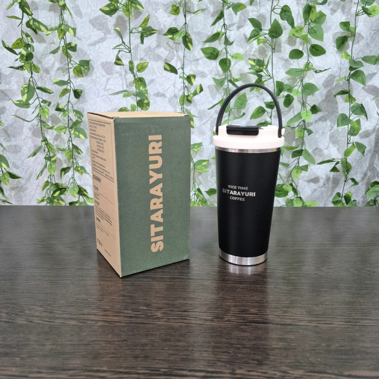 تراول ماگ سیتارایوری ۵۶۰ میل دسته سیلیکونی Sitarayori 560ml Travel Mug with Silicone Handle