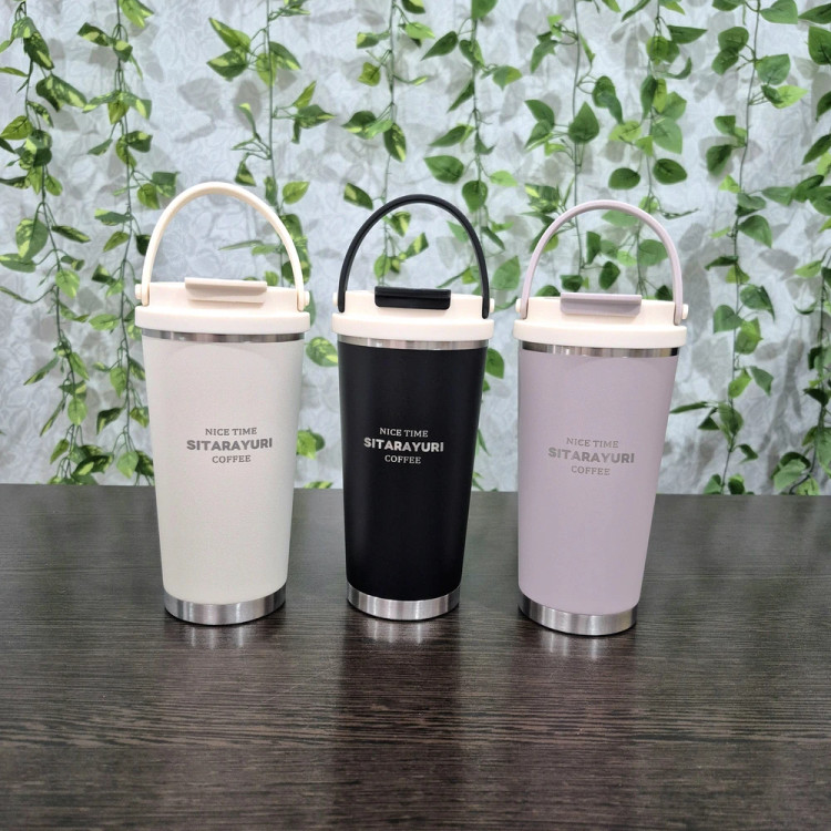 تراول ماگ سیتارایوری ۵۶۰ میل دسته سیلیکونی Sitarayori 560ml Travel Mug with Silicone Handle