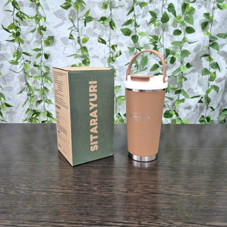 تراول ماگ سیتارایوری ۵۶۰ میل دسته سیلیکونی Sitarayori 560ml Travel Mug with Silicone Handle