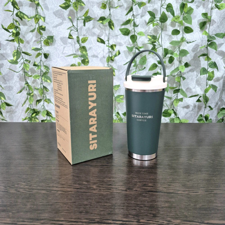تراول ماگ سیتارایوری ۵۶۰ میل دسته سیلیکونی Sitarayori 560ml Travel Mug with Silicone Handle