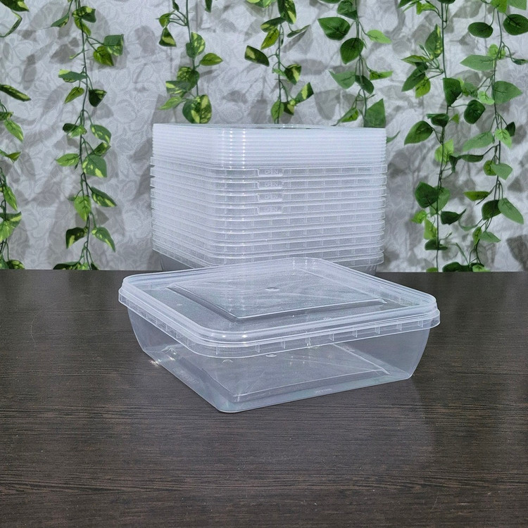 Tab Plastic Freezer Containers 1600ml (10 pcs pack) ظروف فریزری طب پلاستیک حجم ۱۶۰۰ میل (پک ۱۰ عددی)