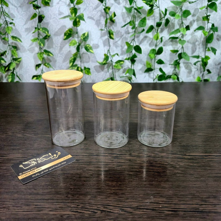 6.5cm Diameter, 8cm Height: 8cm Height, 6.5cm Diameter Pyrex Jar with Bamboo Lid 6.5cm Diameter, 10cm Height: 10cm Height, 6.5cm Diameter Pyrex Jar with Bamboo Lid 6.5cm Diameter, 12cm Height: 12cm Height, 6.5cm Diameter Pyrex Jar with Bamboo Lid