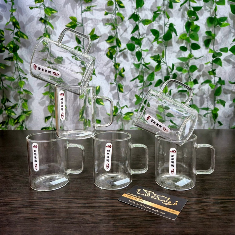 استکان پیرکس گرد ۲۲۰ میل دلی Deli 220 ml Round Pyrex Glass Cup