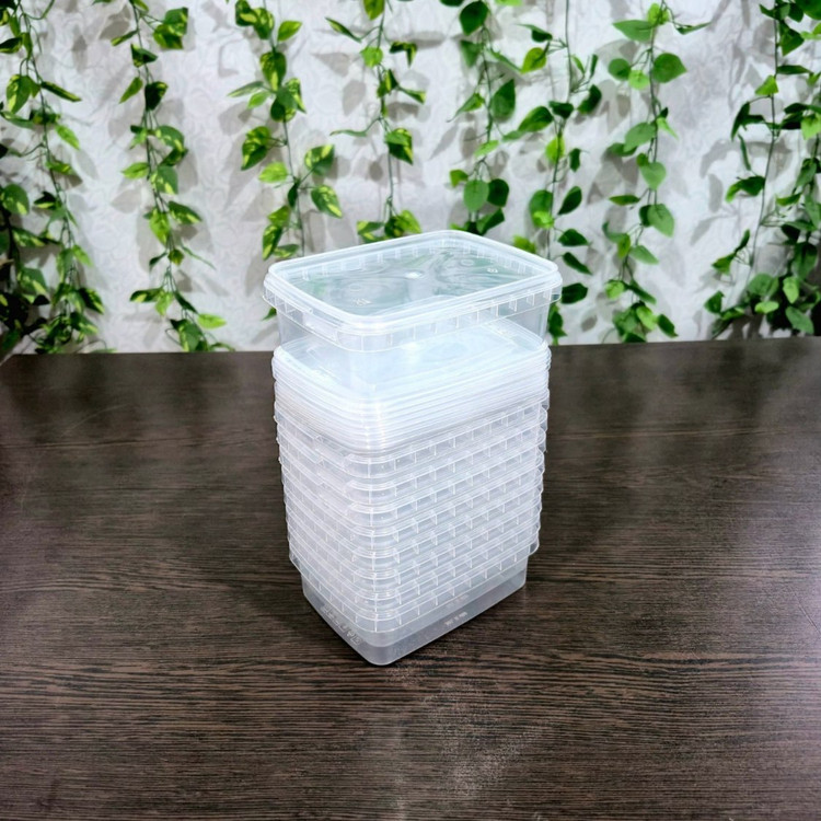 Tab Plastic Freezer Container 400ml (10 pcs pack) ظروف فریزری طب پلاستیک حجم ۴۰۰ میل (پک ۱۰ عددی)