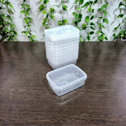 Tab Plastic Freezer Container 400ml (10 pcs pack) ظروف فریزری طب پلاستیک حجم ۴۰۰ میل (پک ۱۰ عددی)