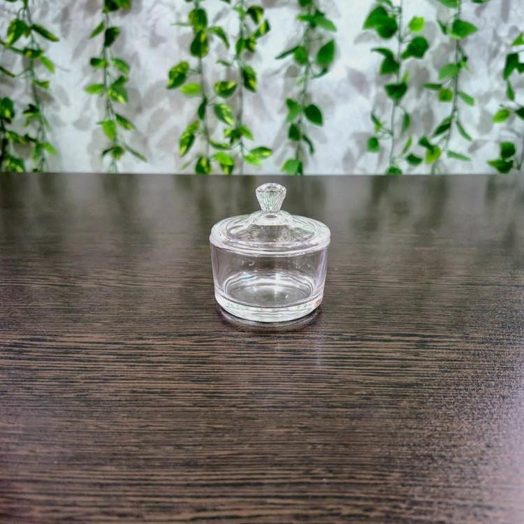 **قندان نقلی بلور مدل ساده** - Small crystal sugar bowl, simple design