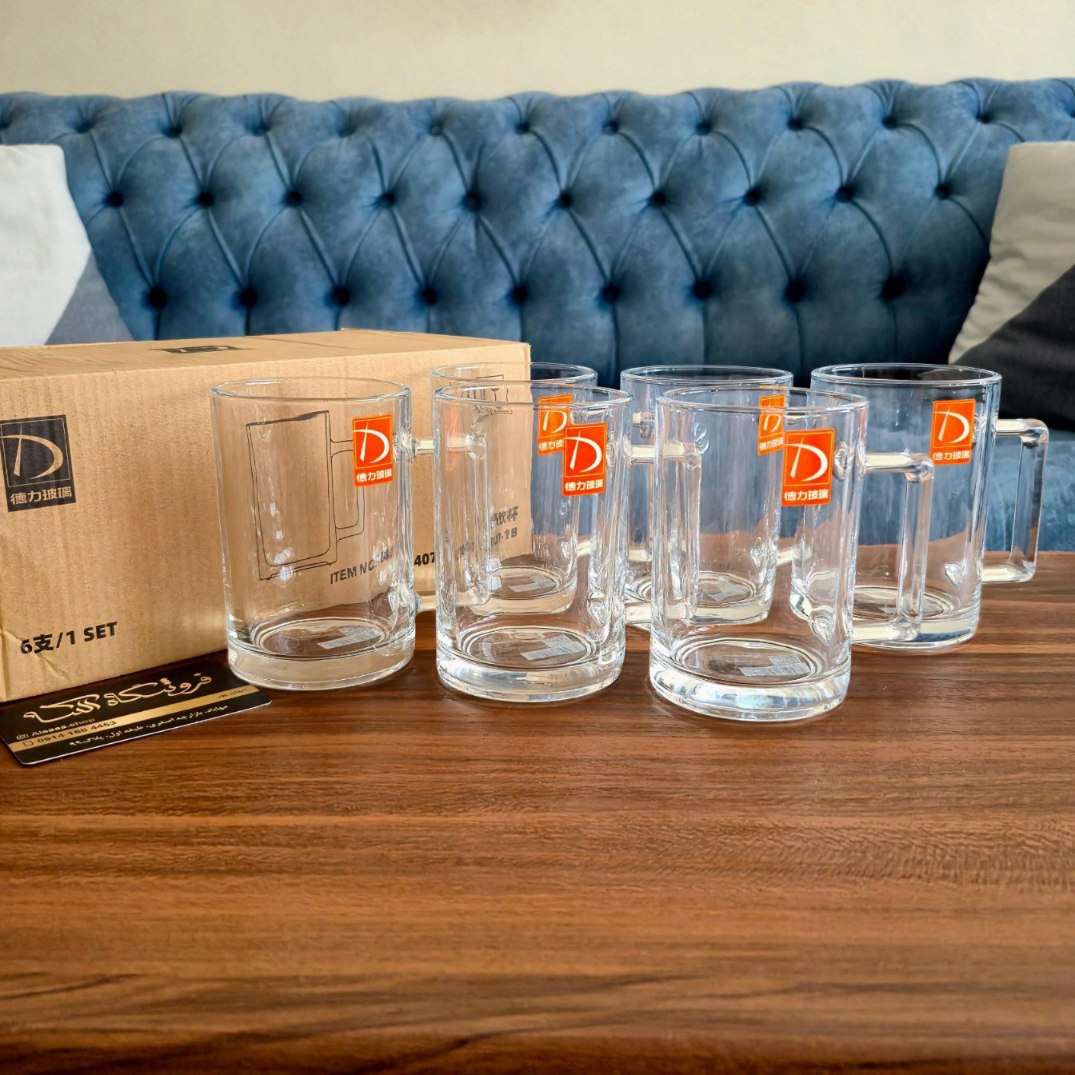 330ml Cubic Mug with Handle from Deli Brand ماگ دستهدار مکعبی ۳۳۰ میلیلیتر از برند دلی