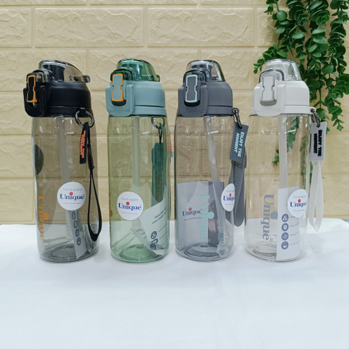 Plastic Water Bottle (Flask) 880ml Matte Model by Unique, Code 1952 بطری ( قمقمه ) آب پلاستیکی ۸۸۰ میل مدل مات برند یونیک کد ۱۹۵۲