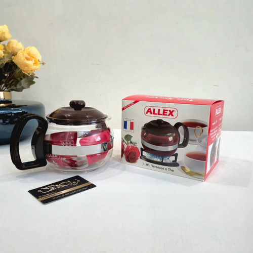 Alex Pyrex Teapot, 1 Liter, Old Design قوری پیرکس الکس حجم ۱ لیتر طرح قدیم