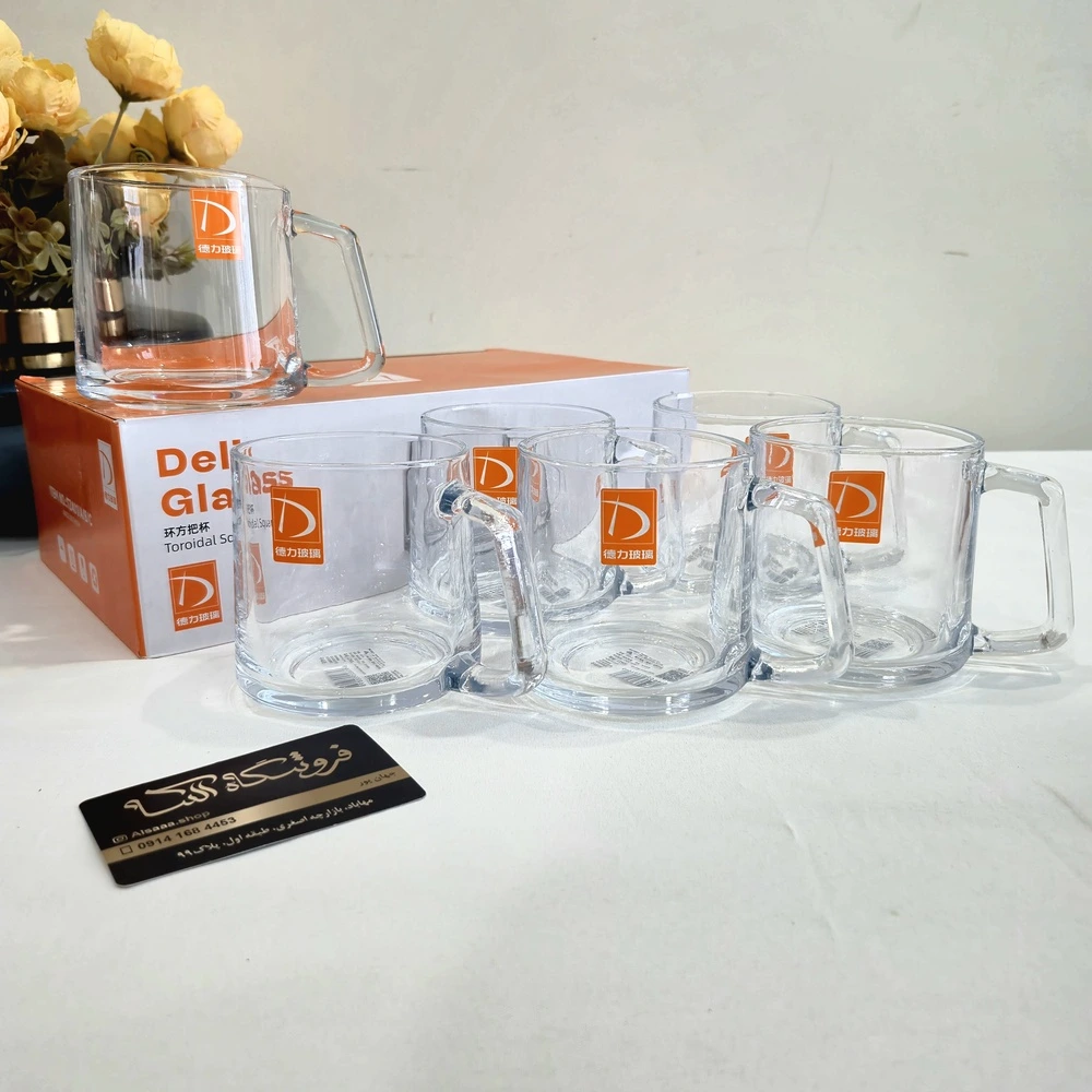 لیوان بلور مدل کلارا برند دلی گلس حجم 350 میلی لیترClara model crystal glass by Deli Glass, 350 ml