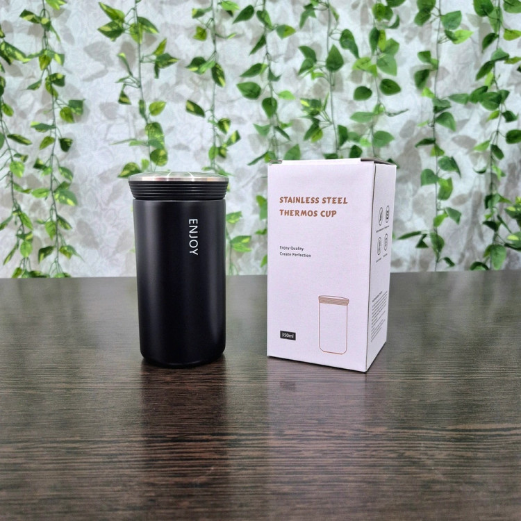 تراول ماگ اینجوی رنگ مشکی حجم ۳۵۰ میلی لیتر - ENJOY