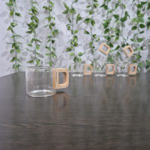 شات خوری پیرکس دسته چوبی