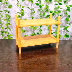 استند رو کابینتی بامبو دو طبقه